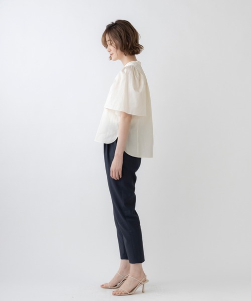 「Sono」 半袖ブラウス 1 ネイビー レディース_画像10