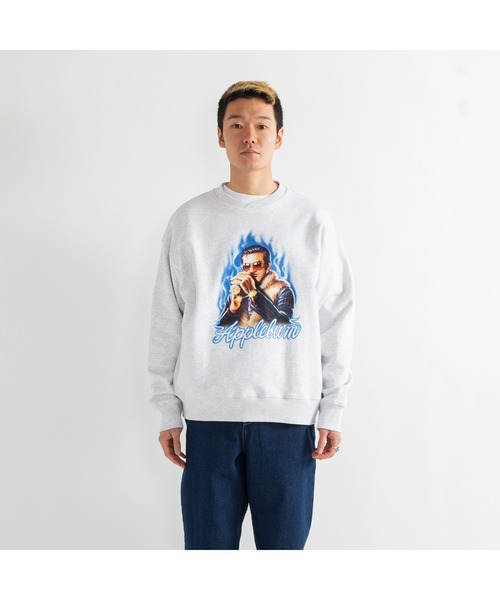 「APPLEBUM」 スウェットカットソー X-LARGE アッシュグレー メンズ_画像9