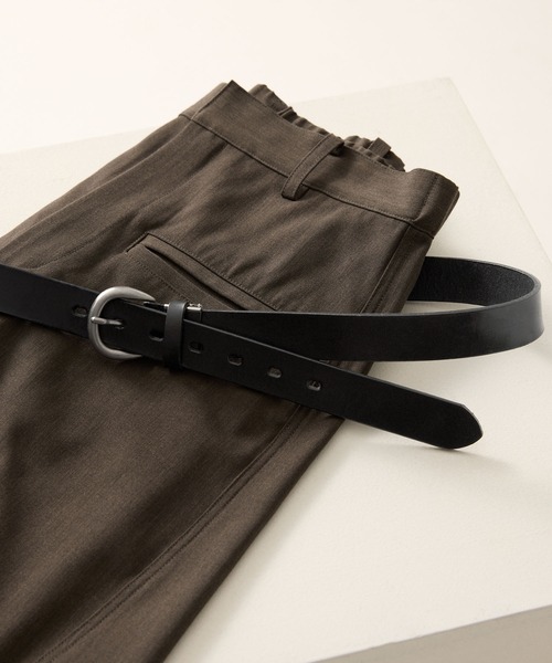 clel 国産 栃木 レザー ベルト サイズ調節可 ブラウン 牛革 本革 CLEL（クレイル） ベルト 「CLEL」Made in Japan Tochigi Leather