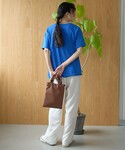 ワイドパンツ パンツ ストライプイージーワイド...の詳細画像3