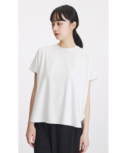 AOYAMA uvカット tシャツ 透けないカットソー「フレンチスリーブ