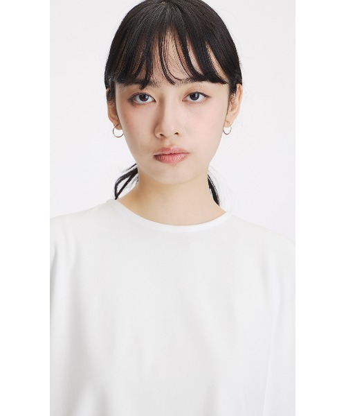 AOYAMA tシャツ 半袖 透けないカットソー「フレンチスリーブ」「クルー