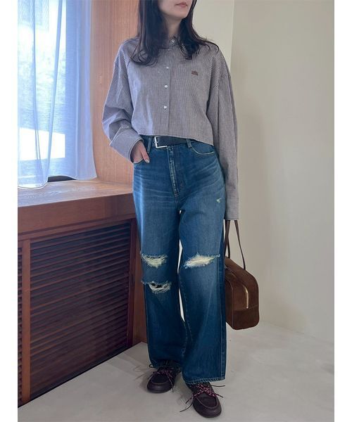 「Mila Owen」 長袖シャツ 0 ピンク レディース_画像8