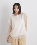 tシャツ 半袖 カラミメッシュレイヤードカット...の詳細画像3