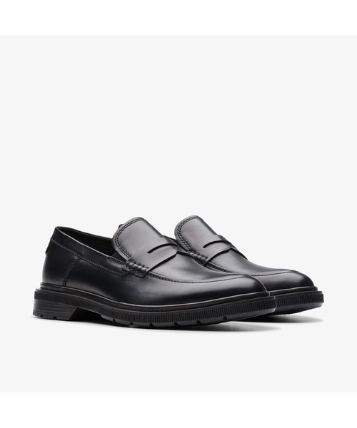 「Clarks」 ローファー UK9 ブラック メンズ_画像6