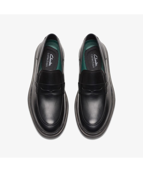「Clarks」 ローファー UK9 ブラック メンズ_画像8