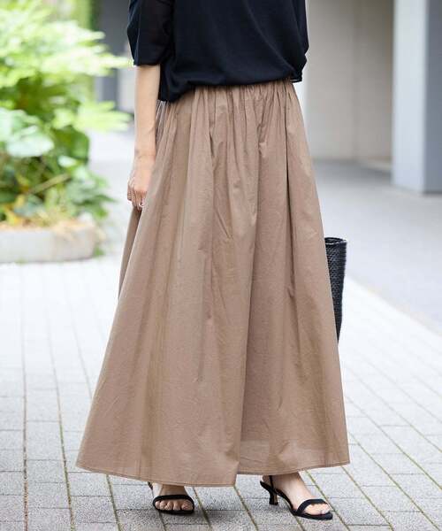 SLOBE IENA（スローブイエナ） ロング スカート コットンエアリー