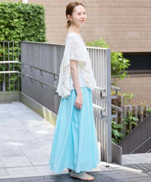 SLOBE IENA（スローブイエナ） ロング スカート コットンエアリー