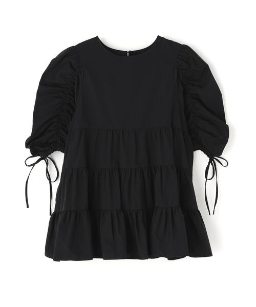 「NATURAL BEAUTY BASIC」 7分袖チュニック SMALL ブラック レディース_画像2