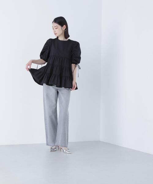 「NATURAL BEAUTY BASIC」 7分袖チュニック SMALL ブラック レディース_画像9