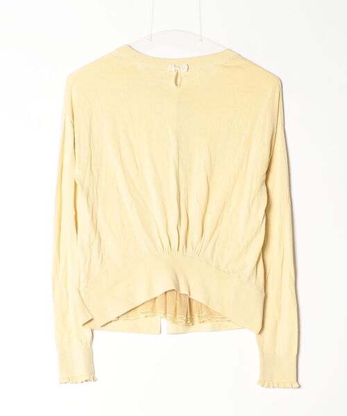 「Marilyn Moon」 ニットカーディガン MEDIUM イエロー レディース_画像2