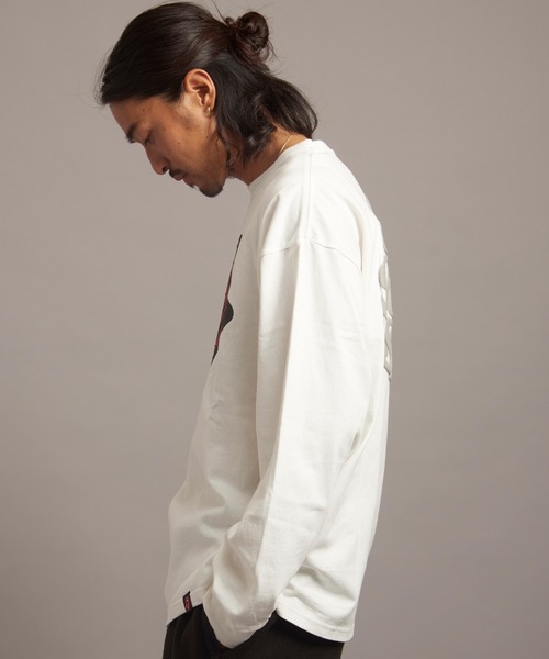 「JACKROSE」 長袖Tシャツ L ホワイト メンズ_画像6