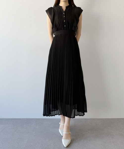 「mipiarl」 ノースリーブワンピース LARGE アイボリー レディース_画像8