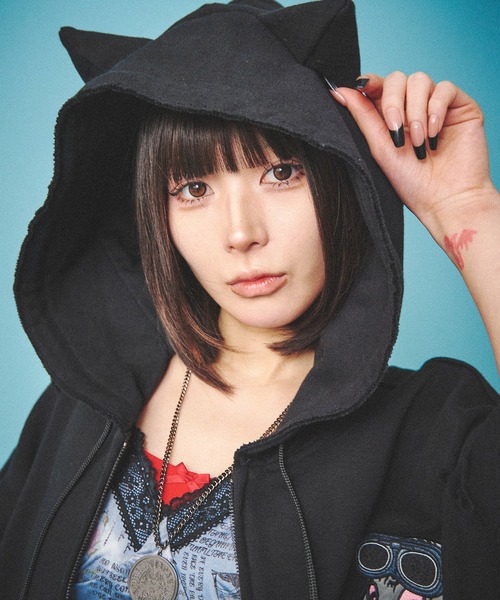 GALFY ジップアップパーカー ブラック GALFY（ガルフィー） ジップアップパーカー L ブラック メンズ