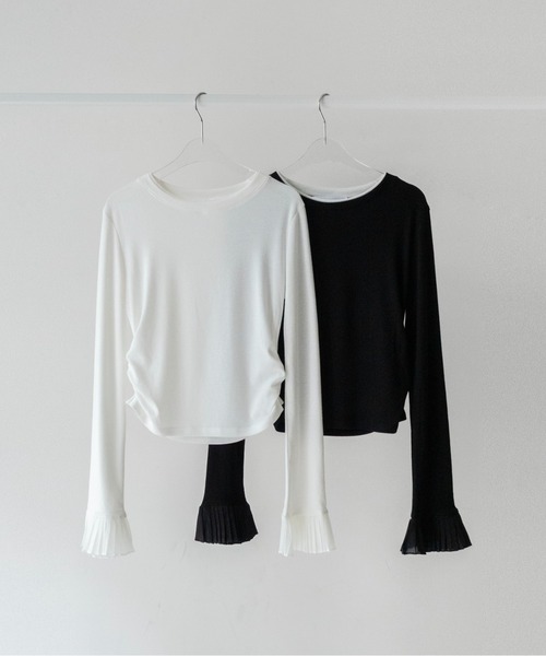 tシャツ 「on:nue」プリーツカフスロングスリーブカットソー /26-27 AW COLLECTION レディース | on：nue | 22