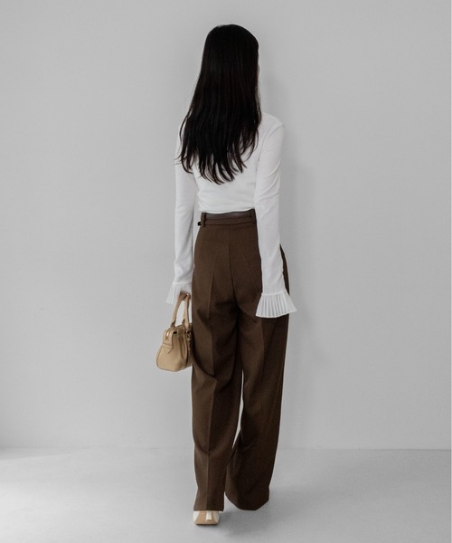 tシャツ 「on:nue」プリーツカフスロングスリーブカットソー /26-27 AW COLLECTION レディース | on：nue | 09