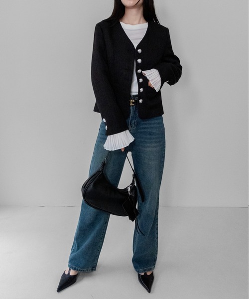 tシャツ 「on:nue」プリーツカフスロングスリーブカットソー /26-27 AW COLLECTION レディース | on：nue | 12