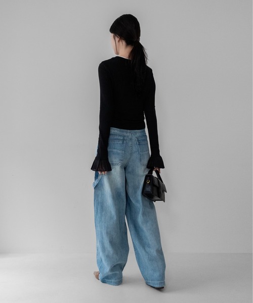 tシャツ 「on:nue」プリーツカフスロングスリーブカットソー /26-27 AW COLLECTION レディース | on：nue | 19