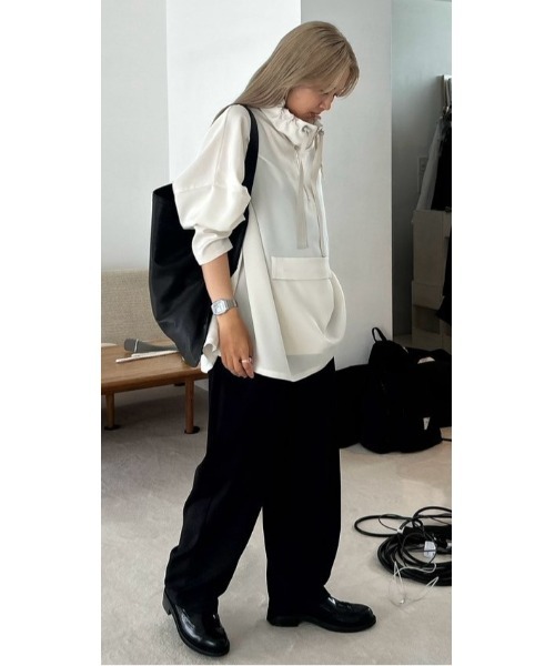 ブラウス シャツ Classy long anorak レディース