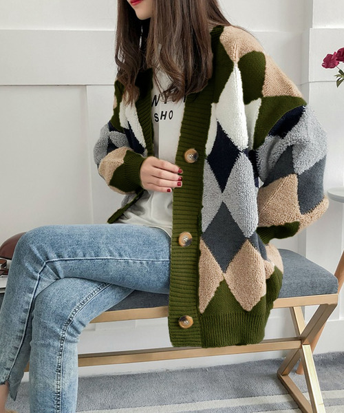 Girly Doll（ガーリードール） カーディガン オーバーサイズ ニット