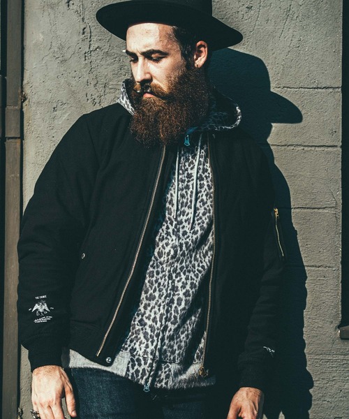 クライミー　レオパードフーディ CRIMIE パーカー LEOPARD SHAGGY KNIT ZIP PARKA メンズ