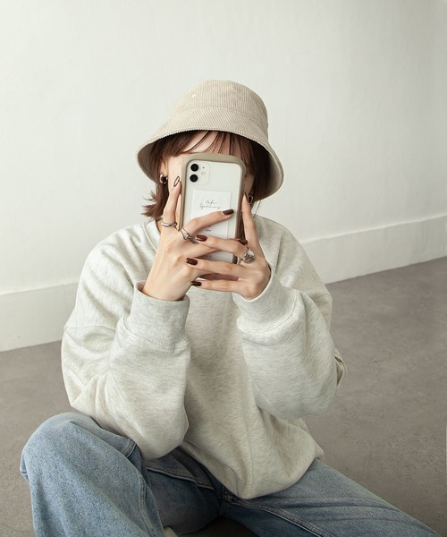 BRIEFING コーデュロイ バケハ　 ホワイト　L 帽子 ハット コーデュロイバケットハット レディース : ZOZOTOWN