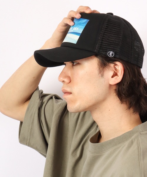 FUNALIVE 帽子 キャップ メンズ CHAMP-DE-MARS プリントメッシュ
