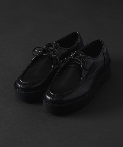Casper John ビジネスシューズ Leather tyrolean shoes/レザー  
