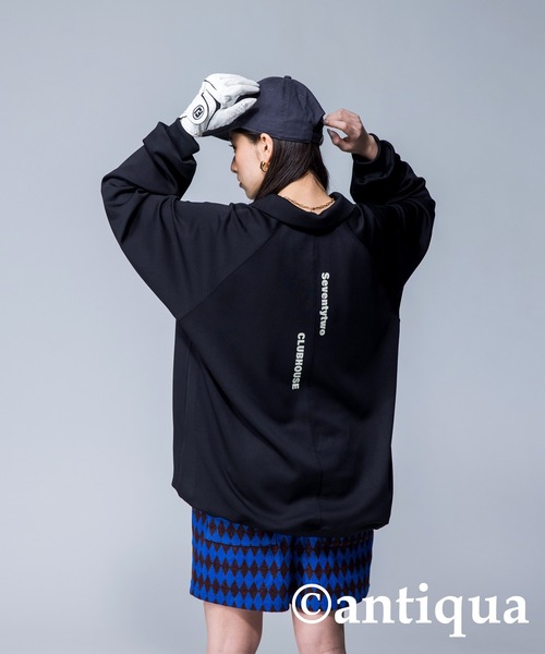 antiqua パンツ 「STCH」幾何学模様パンツ レディース メンズ