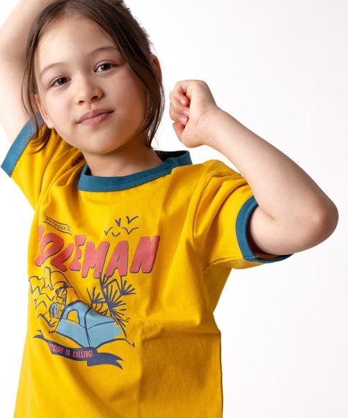 tシャツ 「 Coleman / コールマン 」キャンプフィールド ビュー リンガー キッズTシャツ Campfield view Ringer Ts | Coleman | 12