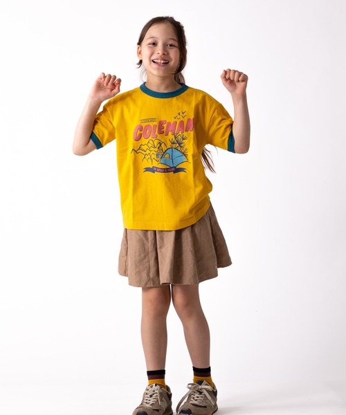 tシャツ 「 Coleman / コールマン 」キャンプフィールド ビュー リンガー キッズTシャツ Campfield view Ringer Ts | Coleman | 15
