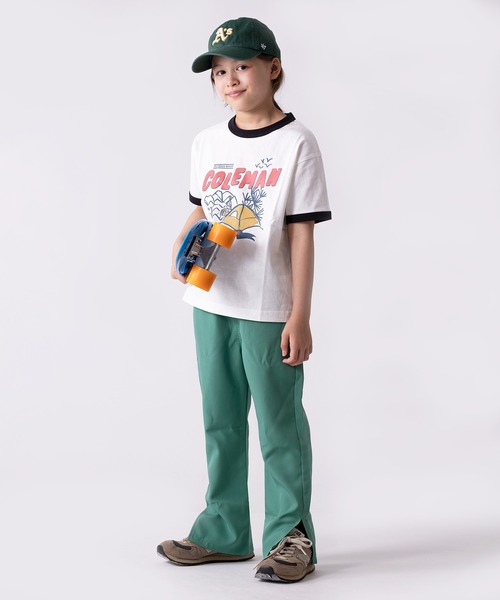 tシャツ 「 Coleman / コールマン 」キャンプフィールド ビュー リンガー キッズTシャツ Campfield view Ringer Ts | Coleman | 04