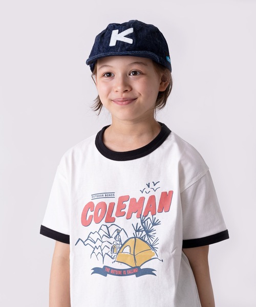 tシャツ 「 Coleman / コールマン 」キャンプフィールド ビュー リンガー キッズTシャツ Campfield view Ringer Ts | Coleman | 05