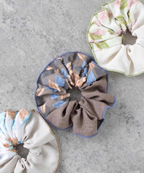 Three Four Time（スリーフォータイム） シュシュ POLS×Flourl 播州織