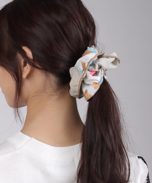 Three Four Time（スリーフォータイム） シュシュ POLS×Flourl 播州織