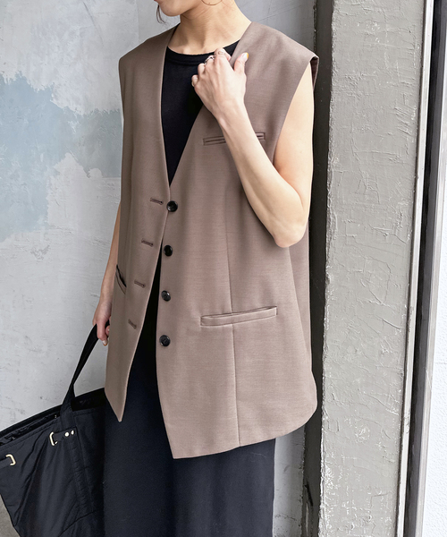 Spick＆Span ベスト カルゼオーバージレ レディース : ZOZOTOWN