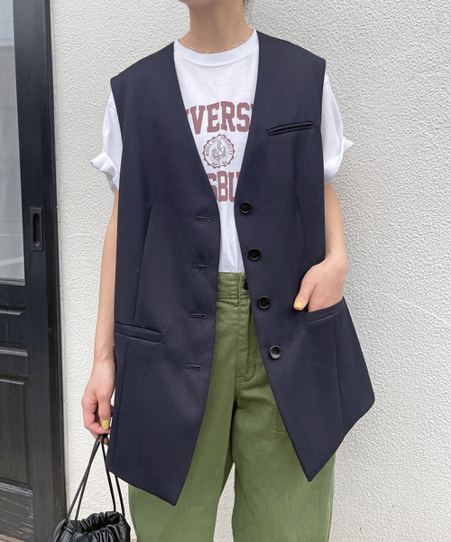 Spick＆Span ベスト カルゼオーバージレ レディース : ZOZOTOWN