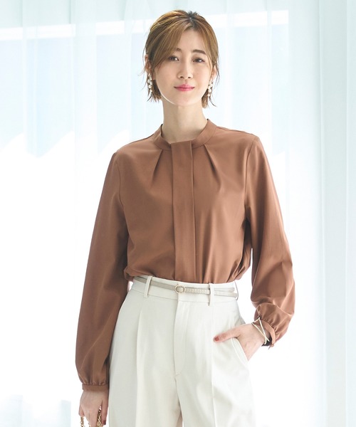 RUIRUE BOUTIQUE ブラウス シャツ 洗える ストレッチ