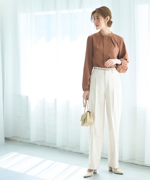 RUIRUE BOUTIQUE ブラウス シャツ 洗える ストレッチ