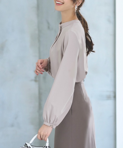 RUIRUE BOUTIQUE ブラウス シャツ 洗える ストレッチ