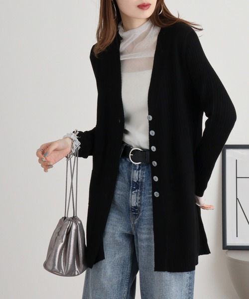 カーディガン BRODIAEA ロングVカーディガン レディース カーディガン BRODIAEA ロングVカーディガン レディース