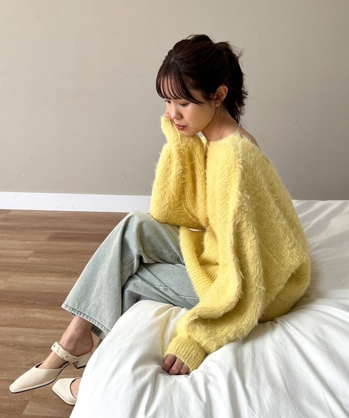 Olu.（オルドット） ニット セーター 2wayシャギーカシュクールニット