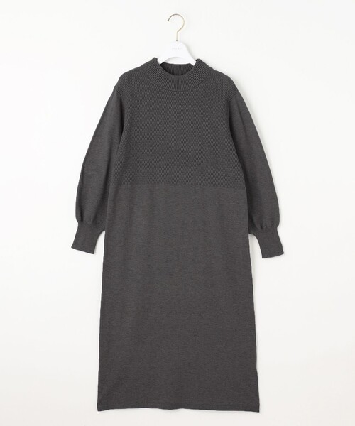 ANY SIS（エニィスィス） ワンピース 「洗える」バスケット編み切替え