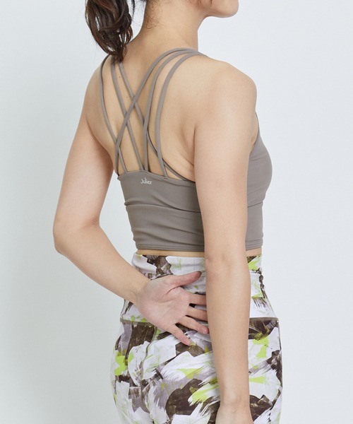 Julier (定番)YOGA FITショートトップス／パット付き レディース
