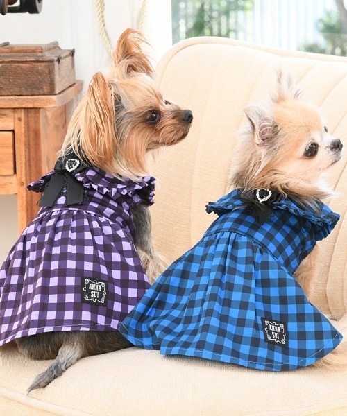 ANNA SUI（アナスイ） 犬 服 ANNA SUI/襟付きギンガムチェック