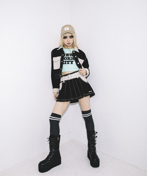 スカート ANNA SUI NYC ツートーンツイルスカート : ZOZOTOWN Yahoo!店  