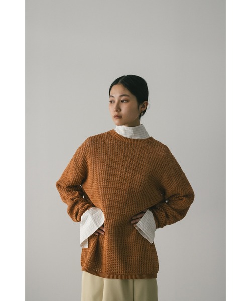 ニット セーター ハンドメイドクロシェニット レディース STYLEMIXER ニット セーター クロシェルーズニット レディース