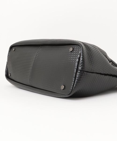 MONSIEUR NICOLE 黒 トートバッグ MONSIEUR NICOLE トートバッグ グラフィックレザー メンズ
