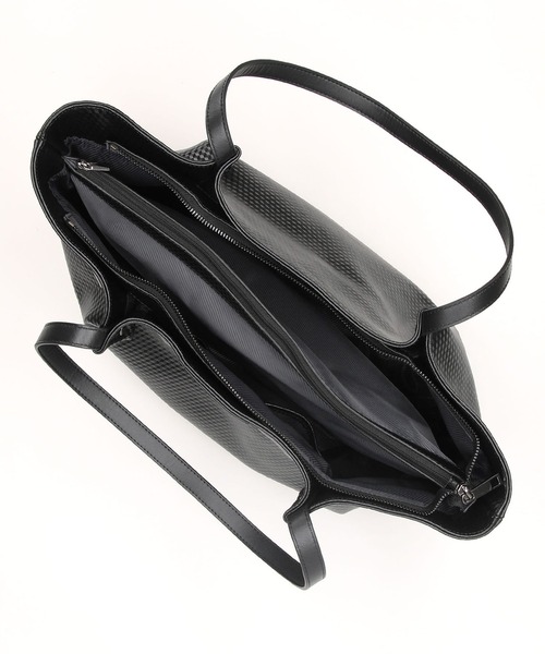 MONSIEUR NICOLE 黒 トートバッグ MONSIEUR NICOLE トートバッグ グラフィックレザー メンズ