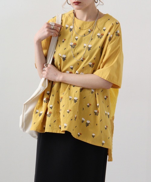 ブラウス シャツ EMAGO 切替えブラウス レディース Emago ブラウス シャツ EMAGO 切替えブラウス レディース